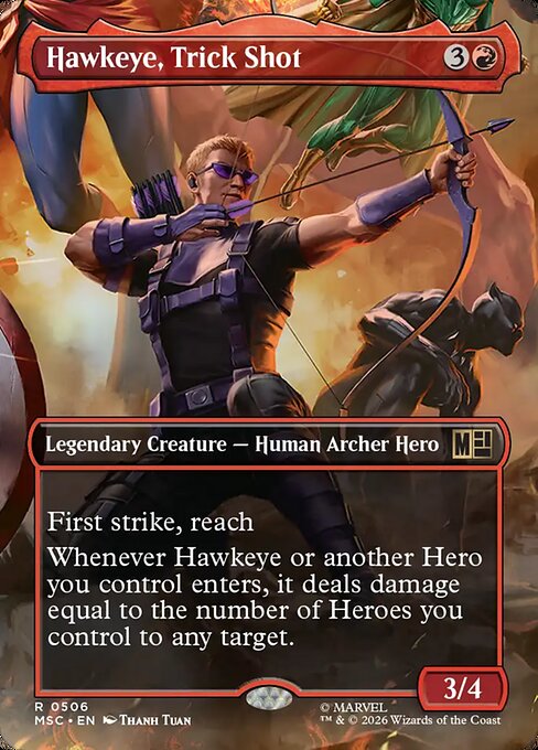 Hawkeye, Trick Shot - FOIL ★ Marvel crossover set MSC 0506 R
