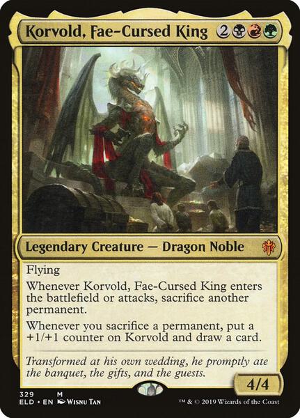 Korvold, Fae-Cursed King - FOIL ★ Throne of Eldraine 329