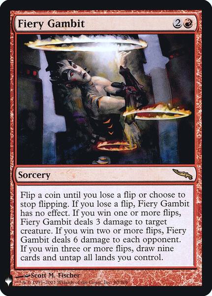Fiery Gambit - FOIL ★ The List Reprints 90