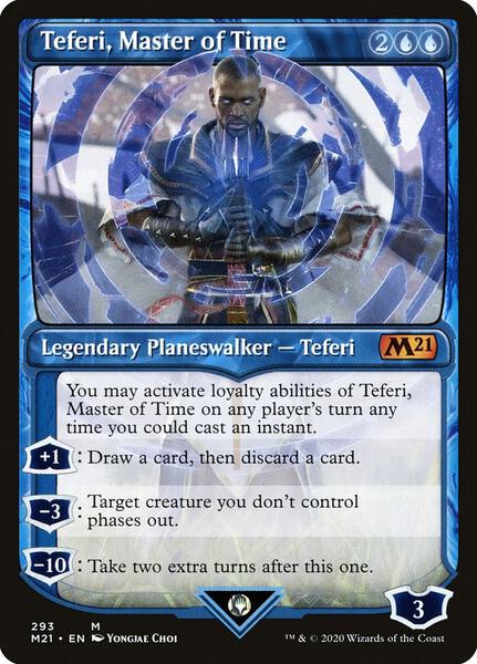 Teferi, Master of Time (Showcase) (293) - FOIL ★ Core Set 2021 293