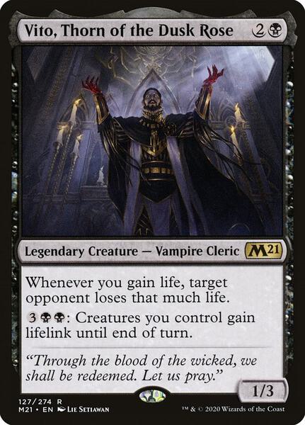 Vito, Thorn of the Dusk Rose - FOIL ★ Core Set 2021 127
