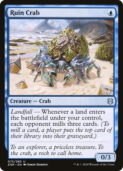 Ruin Crab - FOIL ★ Zendikar Rising 75