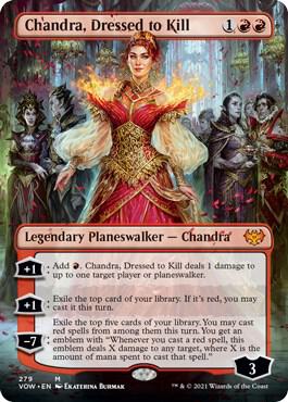 Chandra, Dressed to Kill (Borderless) - Innistrad: Crimson Vow 279