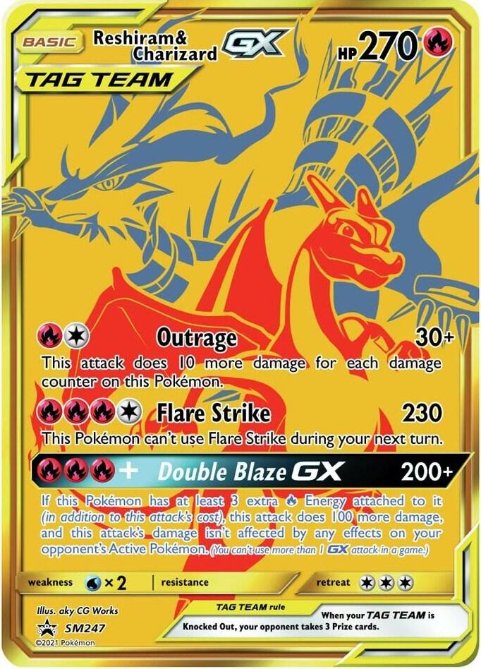 Reshiram & Charizard GX - SM Promos SM247
