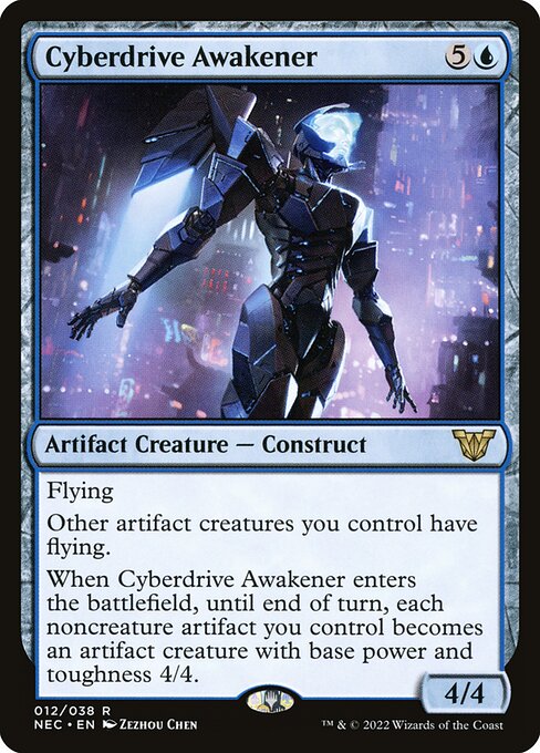 Cyberdrive Awakener - Neon Dynasty Commander NEC 012/038 R (2022; Zezhou Chen)