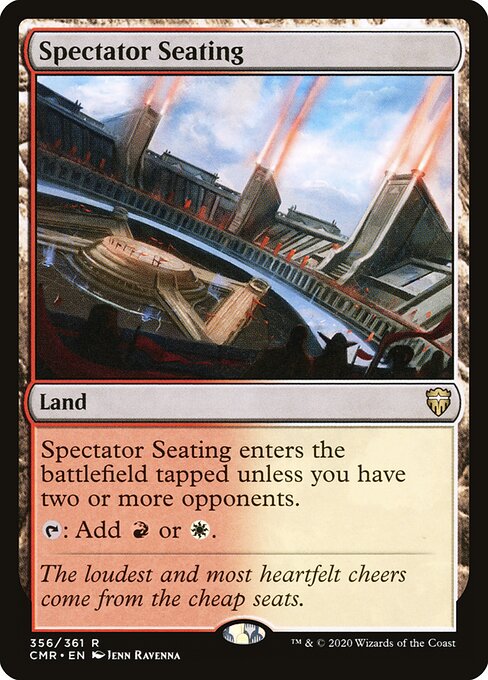 Spectator Seating - FOIL ★ Commander Legends CMR 356/361 R (2020; Jenn Ravenna)