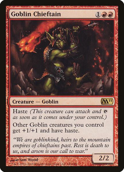 Goblin Chieftain - Magic 2011 (M11) 141
