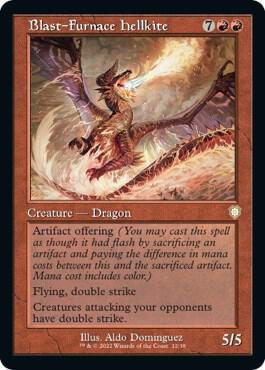 Blast-Furnace Hellkite (Retro Frame) - Commander: The Brothers' War 12