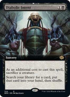 Diabolic Intent (Extended Art) - FOIL ★ The Brothers' War 324