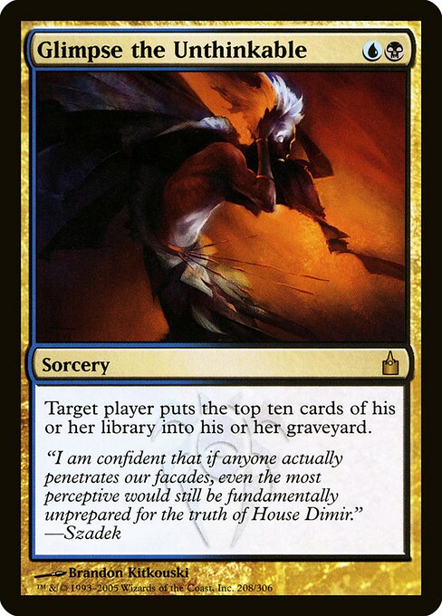 Glimpse the Unthinkable - FOIL ★ Ravnica City of Guilds RAV 208