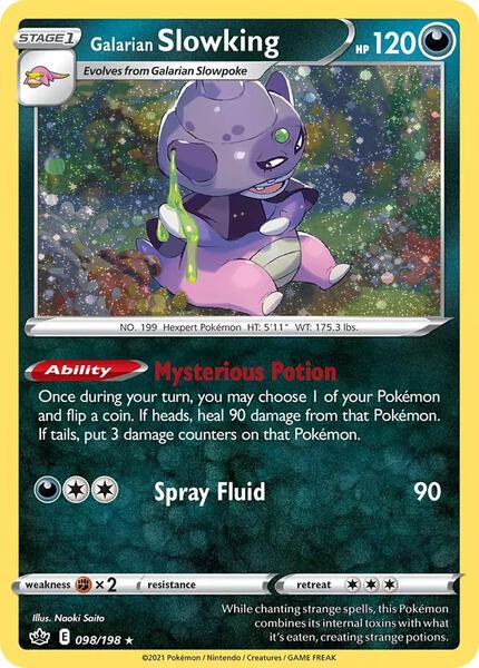 Galarian Slowking - FOIL ★ SWSH06: Chilling Reign 098/198