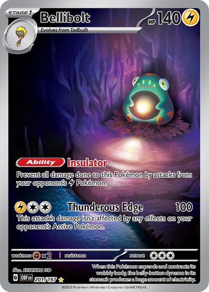 Bellibolt - 201/197 - FOIL ★ SV03: Obsidian Flames 201/197