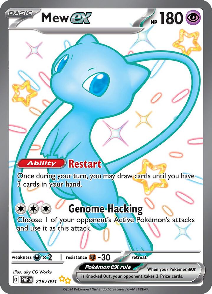 Mew ex - SV: Paldean Fates 216/091
