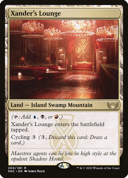 Xander's Lounge - Streets of New Capenna SNC 260/281 R (2022; James Paick)