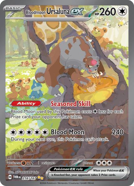 Bloodmoon Ursaluna ex - 216/167 - FOIL ★ SV06: Twilight Masquerade 216/167