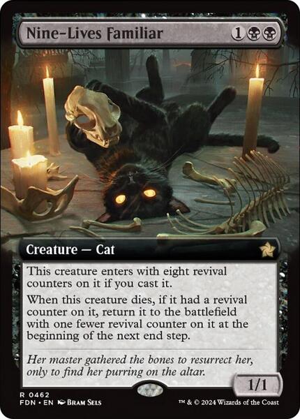 Nine-Lives Familiar (Extended Art) - Foundations 462
