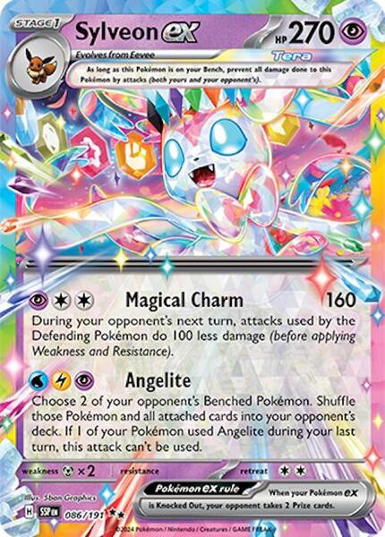 Sylveon ex - FOIL ★ SV08: Surging Sparks 086/191