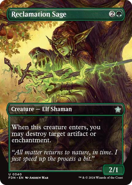 Reclamation Sage (Borderless) - FOIL ★ Foundations 340