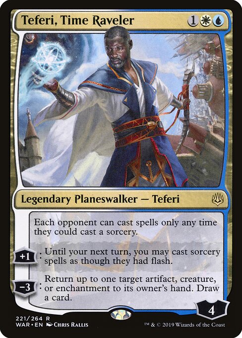 Teferi, Time Raveler - WAR 221/264 R (War of the Spark, 2019)