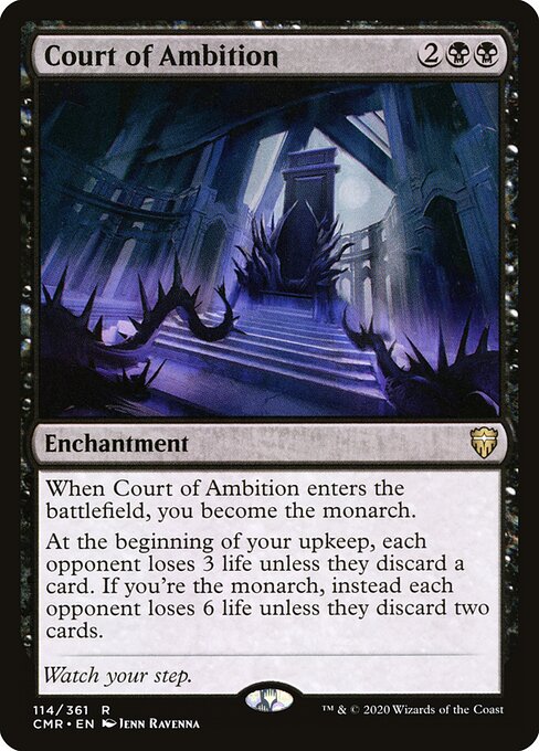 Court of Ambition - Commander Legends CMR 114/361 R (2020; Jenn Ravenna art)