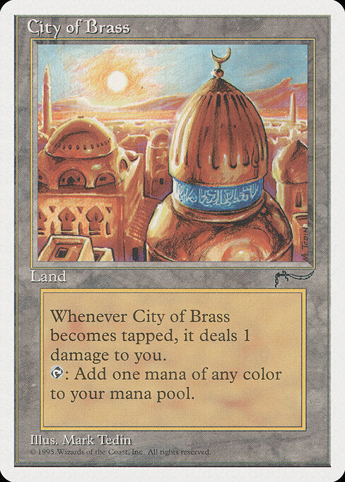 City of Brass - Chronicles CHR 112 white border (1995; Mark Tedin)