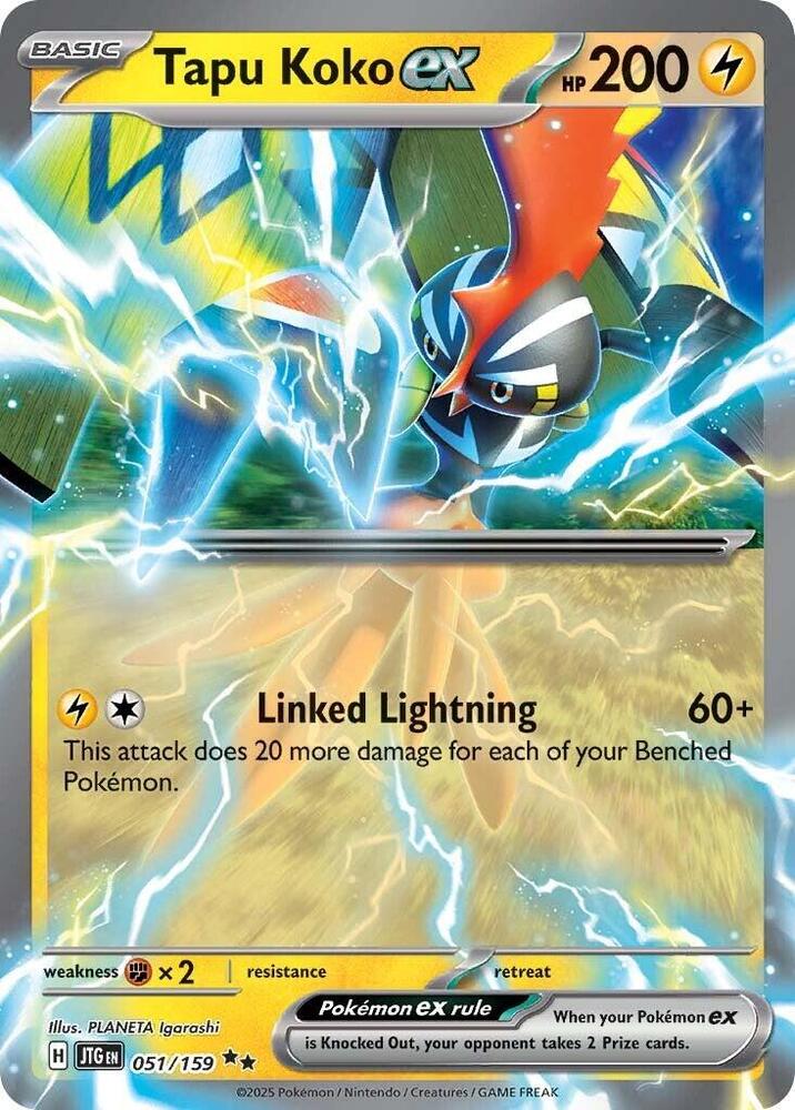 Tapu Koko ex — JTG (Lightly Played)