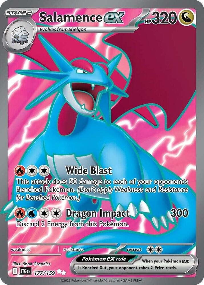 Salamence ex 177/159 Journey Together Ultra Rare
