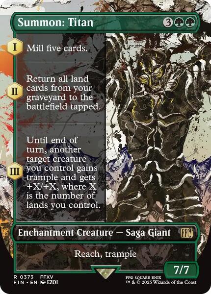 Summon: Titan (Borderless) - FINAL FANTASY 373