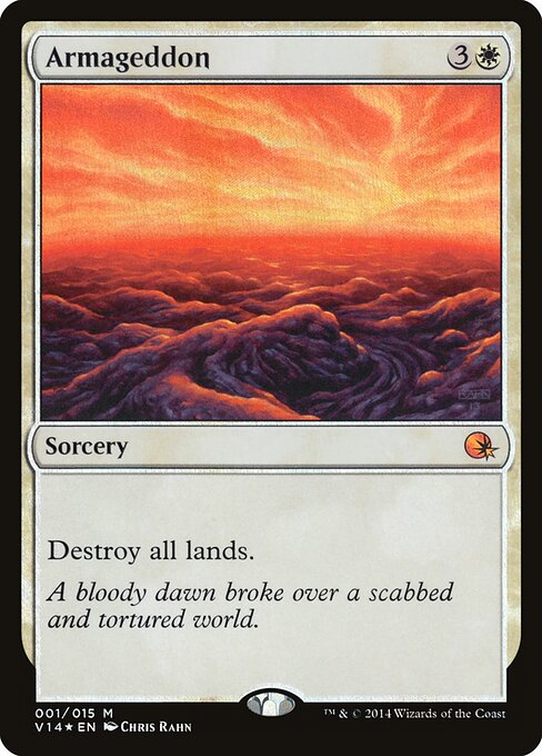 Armageddon - FOIL ★ From the Vault: Annihilation V14 1 (foil-only FTV printing, starburst symbol)