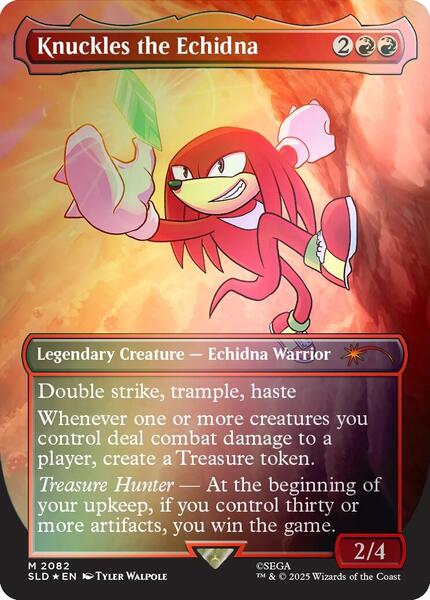 Knuckles the Echidna (Rainbow Foil) — SLD