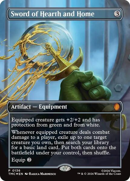 Sword of Hearth and Home (Borderless) - FOIL ★ Commander: Teenage Mutant Ninja Turtles 136 (JP)