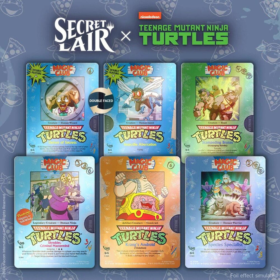 MTG: Secret Lair x Teenage Mutant Ninja Turtles, VHS Villains Foil