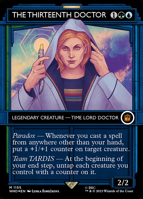The Thirteenth Doctor - FOIL ★ WHO 1155 M (showcase TARDIS frame, Doctor Who, 2023)