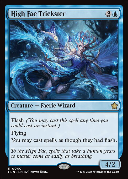 High Fae Trickster - FOIL ★ Foundations FDN 0040 R (2024; Justyna Dura)