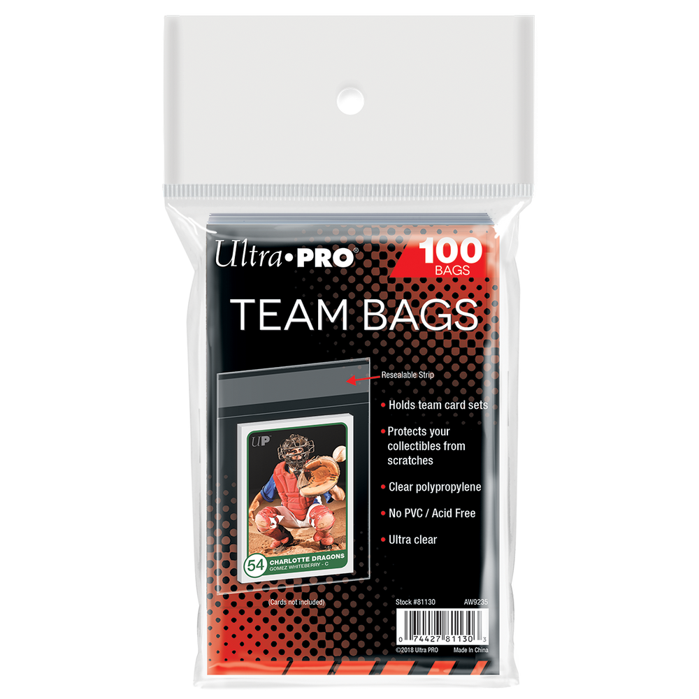 Ultra Pro: Team Bags Resealable Sleeves (100)