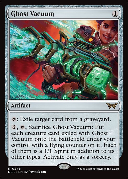 Ghost Vacuum - FOIL ★ Duskmourn: House of Horror DSK 0248 R (2024; David Szabo)