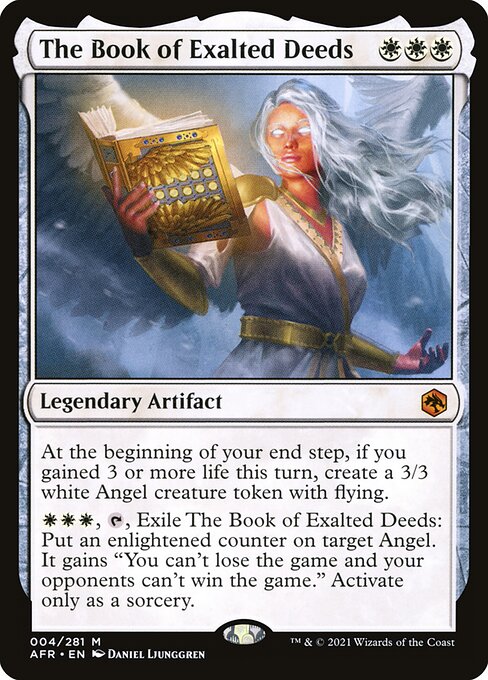 The Book of Exalted Deeds - Adventures in the Forgotten Realms AFR 004/281 M (2021; Daniel Ljunggren)