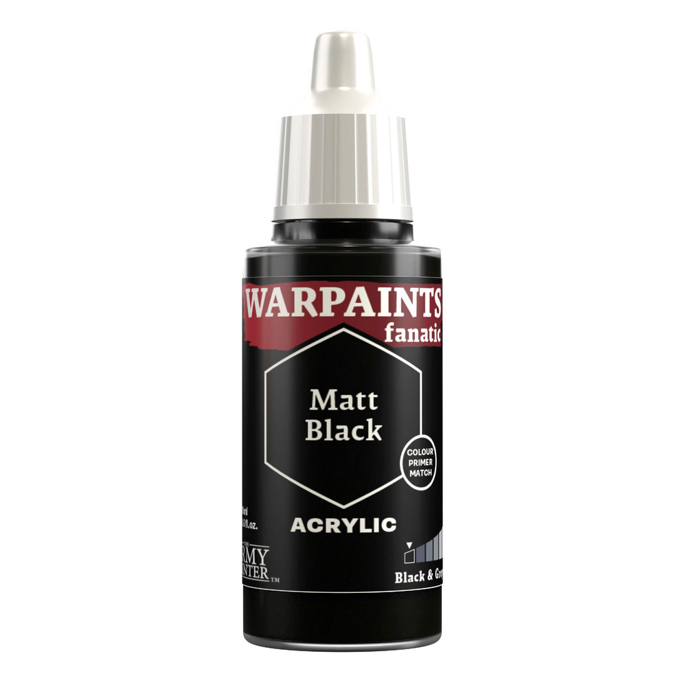The Army Painter: Warpaints Fanatic - Matt Black