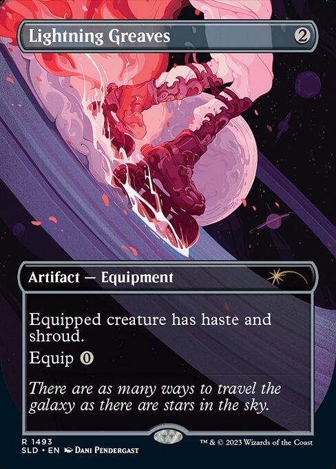 Lightning Greaves (1493) (Galaxy Foil) - FOIL ★ Secret Lair Drop Series 1493