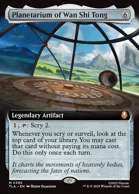 Planetarium of Wan Shi Tong - FOIL ★ Avatar: The Last Airbender TLA 0385 M borderless