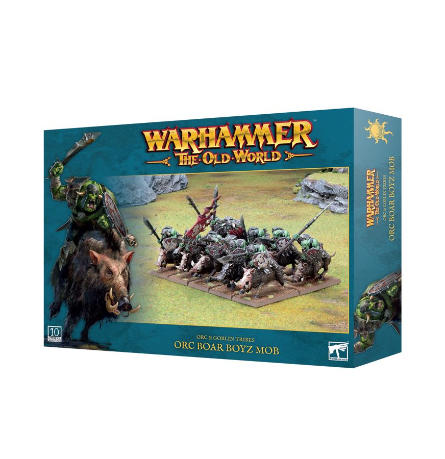 WHTOW Orcs and Goblins Orc Boar Boyz Mob