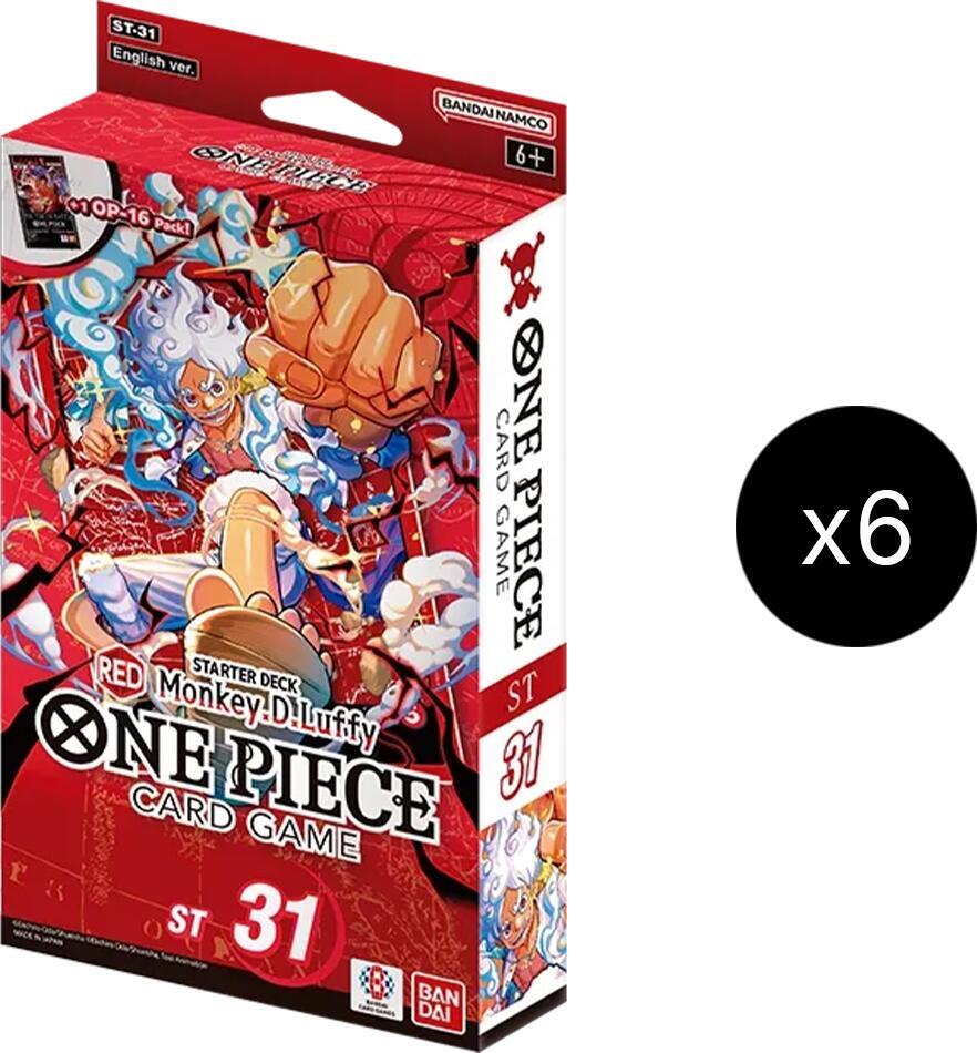One Piece Card Game: Starter Deck 31 - RED Monkey.D.Luffy (Display)
