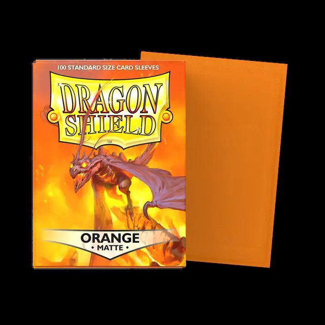 Dragon Shield: Orange Matte Sleeves (100)