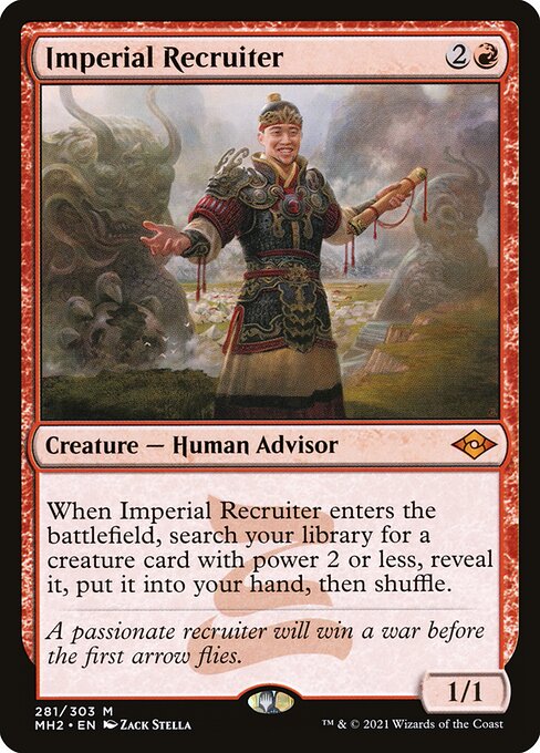 Imperial Recruiter - Modern Horizons 2 MH2, collector read as 281/303 M