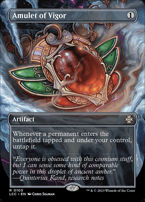 Amulet of Vigor - The Lost Caverns of Ixalan Commander LCC 0103 R borderless