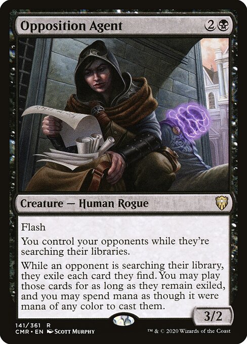Opposition Agent - Commander Legends CMR 141/361 R (2020; Scott Murphy art)