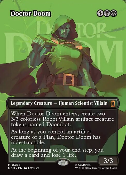 Doctor Doom - MSH M 0365 (2026; Levinky art) borderless showcase