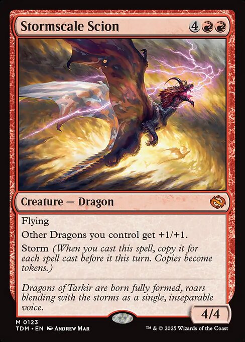 Stormscale Scion - TDM 0123 (Tarkir: Dragonstorm) M, (c) 2025