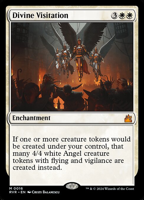 Divine Visitation - FOIL ★ Ravnica Remastered RVR 0016 M (2024; Cristi Balanescu)