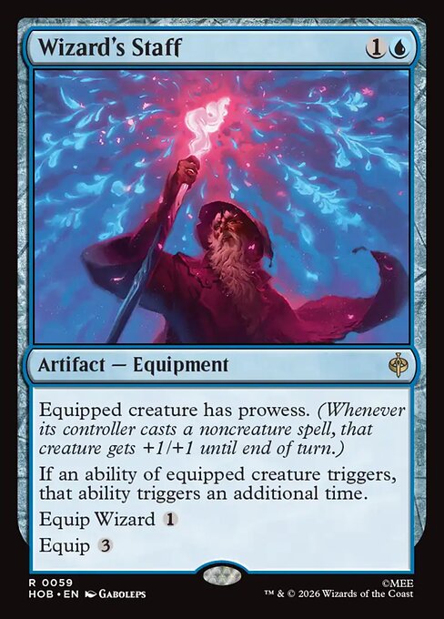 Wizard's Staff — HOB (Near Mint)